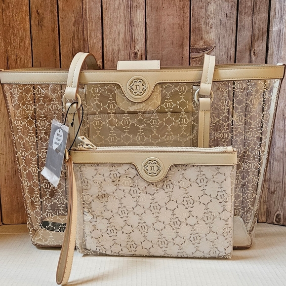 NANETTE LEPORE Clear Tote & Wristlet NWT - Picture 6 of 15